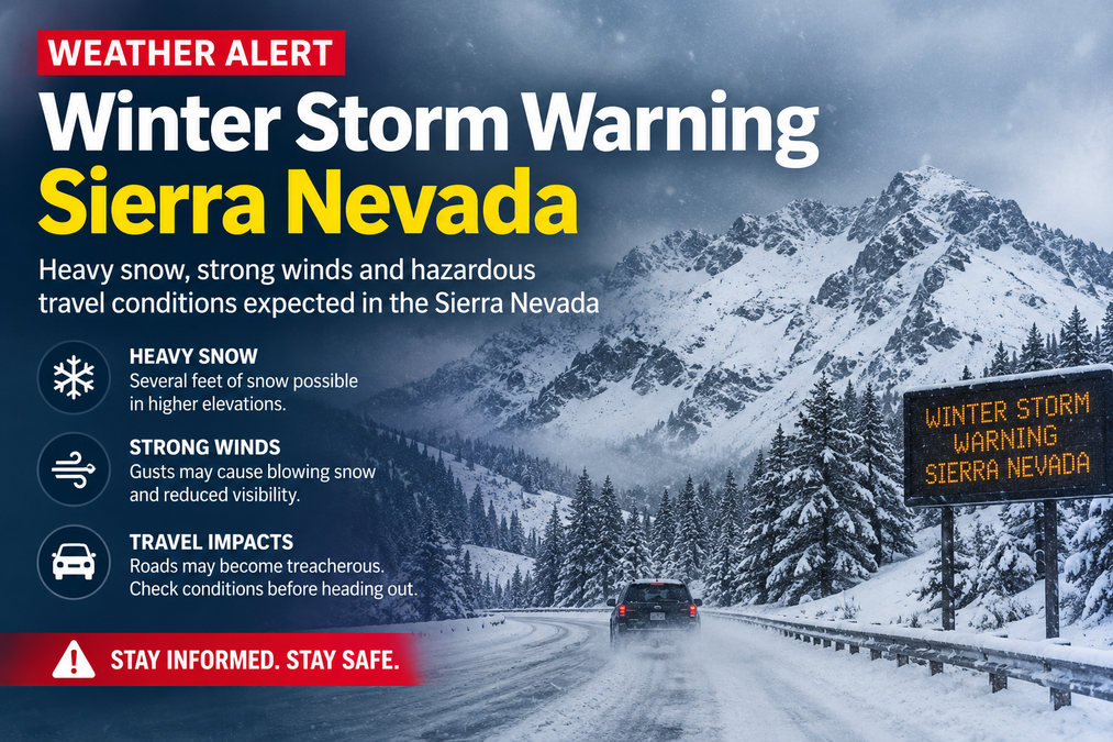 Sierra Nevada Winter Storm Alert